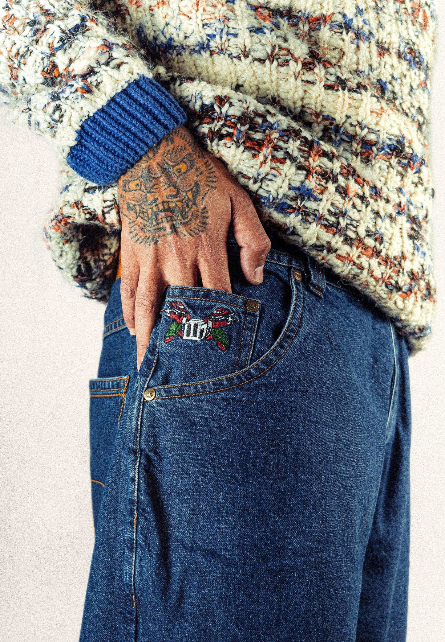 Baggy Denim Pants Blue - Wide Street