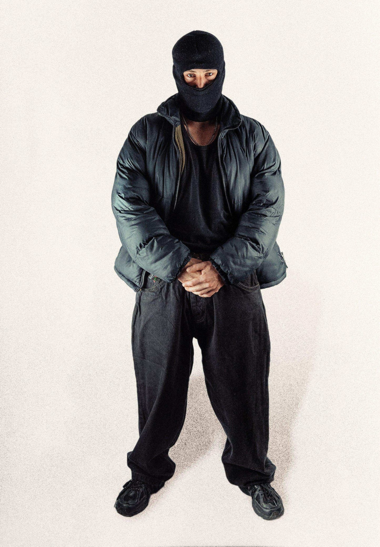 Baggy Denim Pants Black Barcellora Collab - Wide Street 