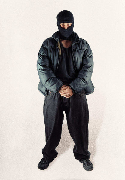 Baggy Denim Pants Black Barcellora Collab - Wide Street 